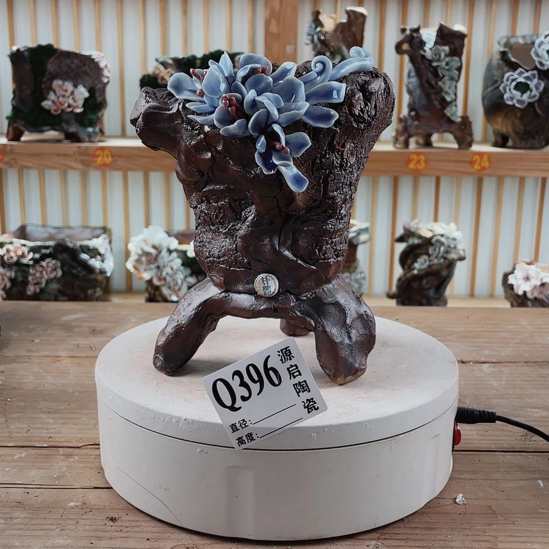 紫砂花盆手工制作默认微瑕396