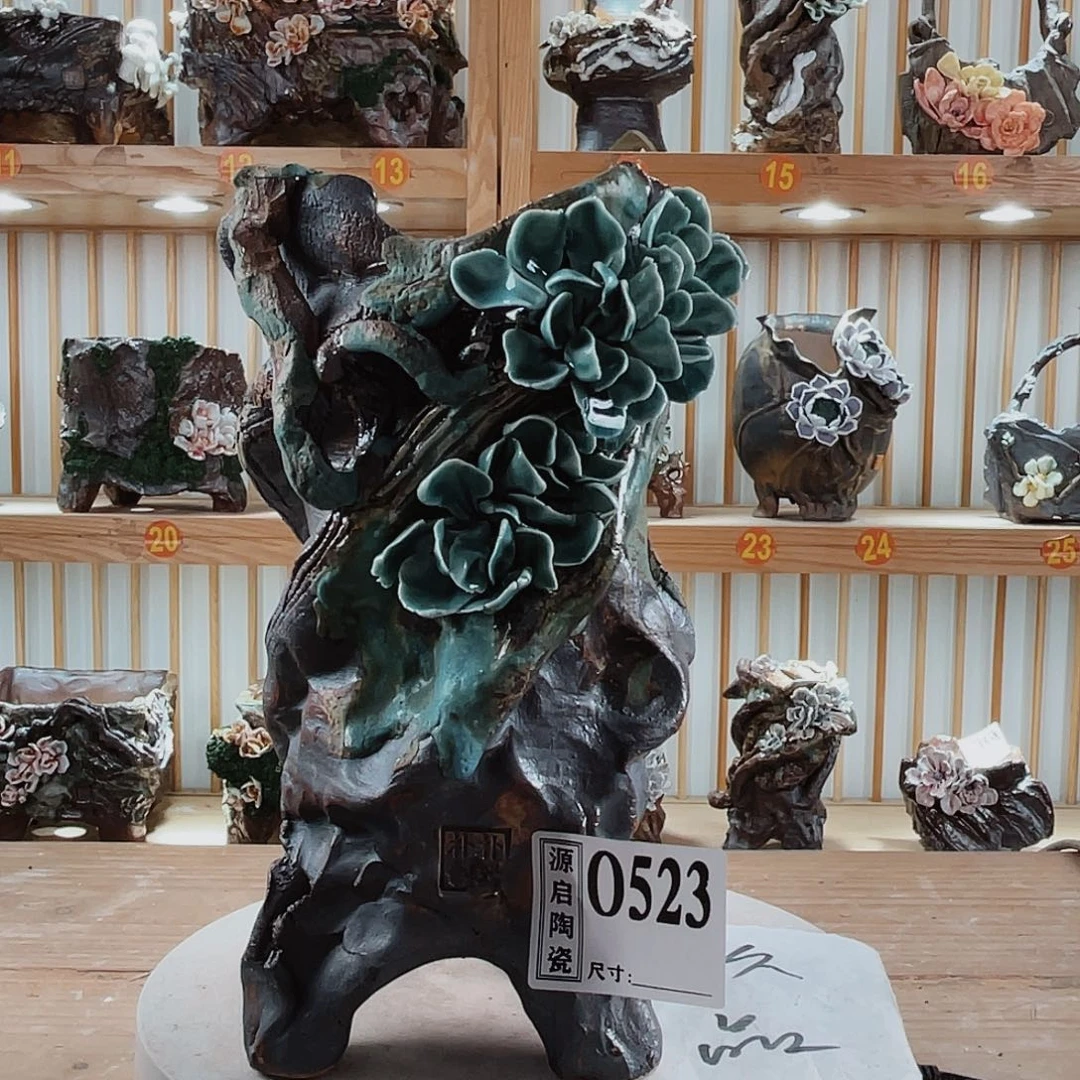 紫砂花盆手工制作默认微瑕523