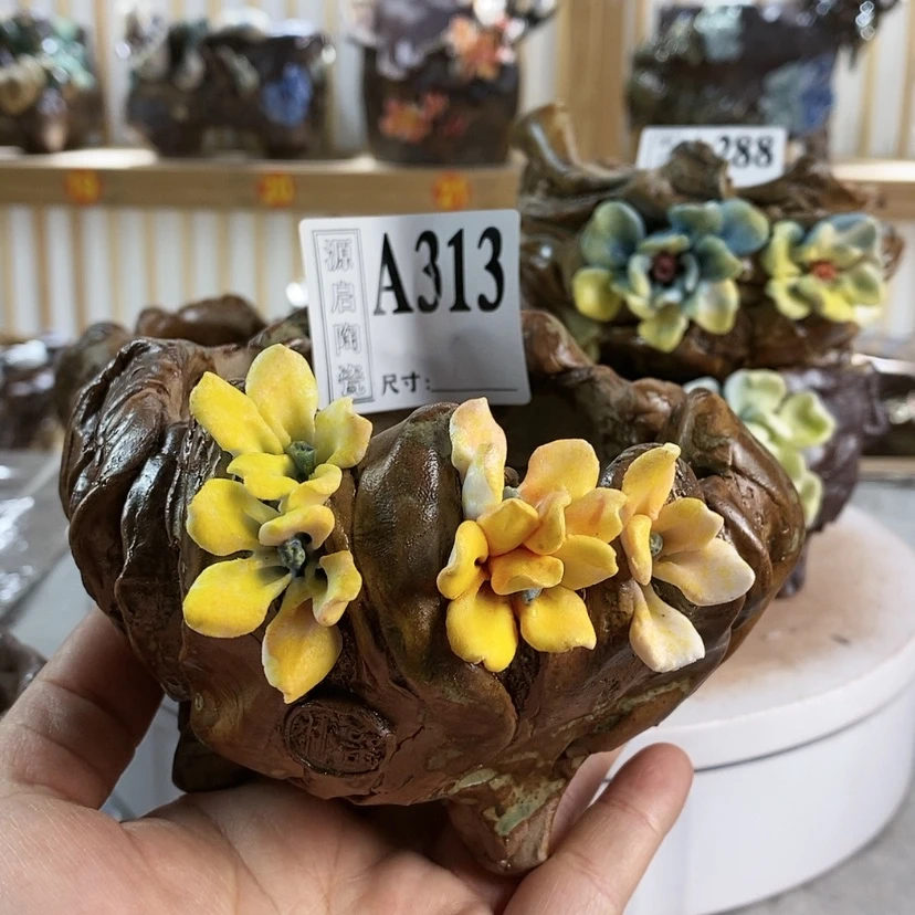 【闪购商品】紫砂花盆泉**叮