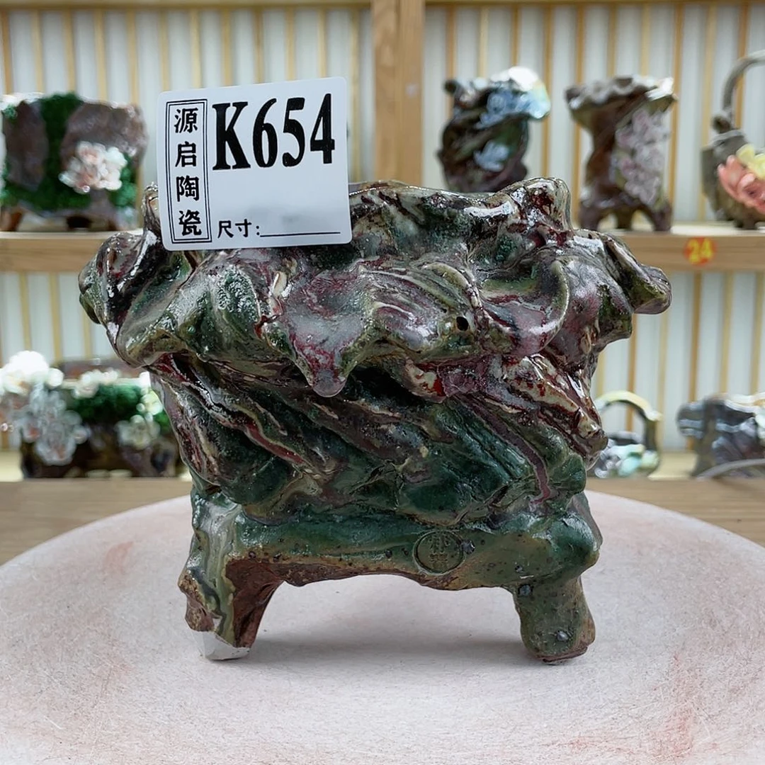 紫砂花盆手工花盆默认微瑕