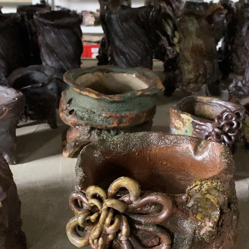 【闪购商品】紫砂花盆李*黑