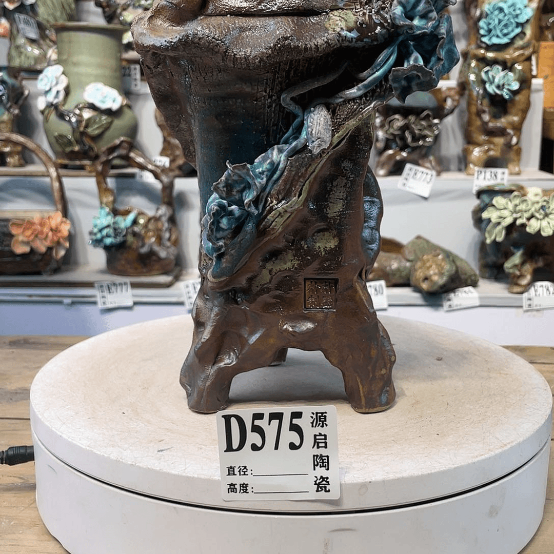 紫砂花盆手工制作默认微瑕