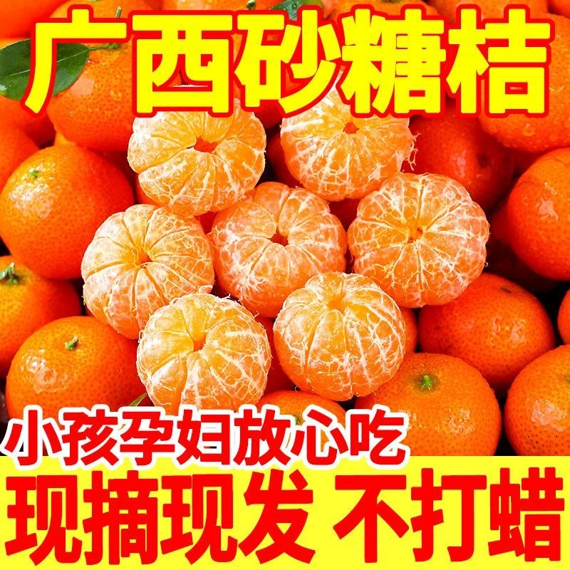 砂糖橘正宗广西沙糖桔无籽当季新鲜水果橘子薄皮爆甜桔子整箱批发