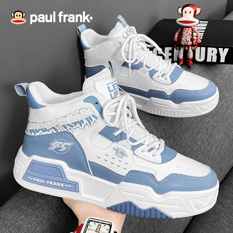 大嘴猴2024夏季新款潮鞋休闲运动百搭高帮板鞋学生青少年韩版男鞋