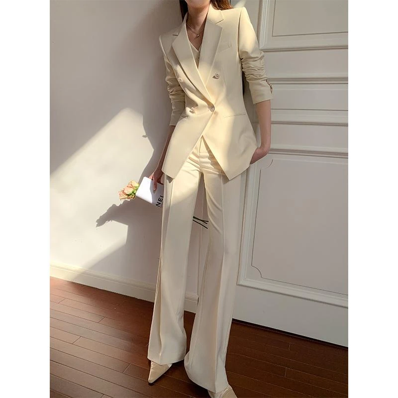 【高端气质】西装套装女职业正装马甲三件套春秋季新款修身韩版西服