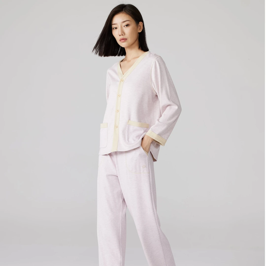 櫟丝御锦天然柞蚕丝女士家居服两件套装睡衣女套装96220961