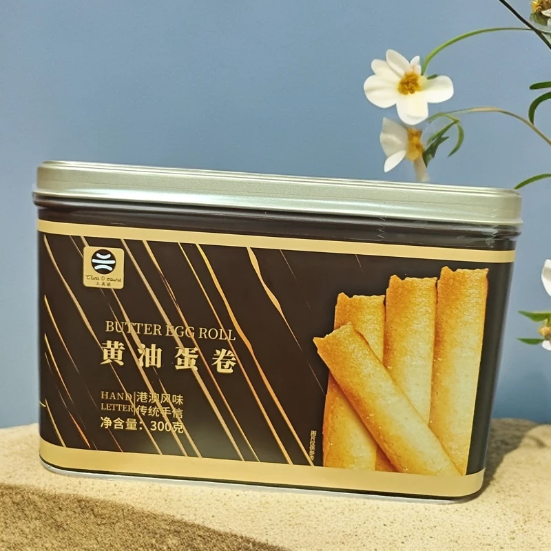 【到手两罐】三奥源黄油蛋卷300g罐装手信小吃休闲食品网红爆款