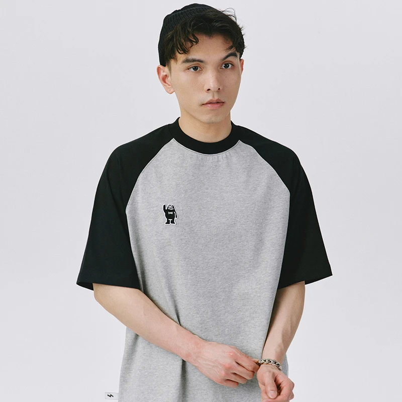 SAMESAME22SS基础百搭拼接T恤男女简约休闲宽松独特短袖情侣夏季