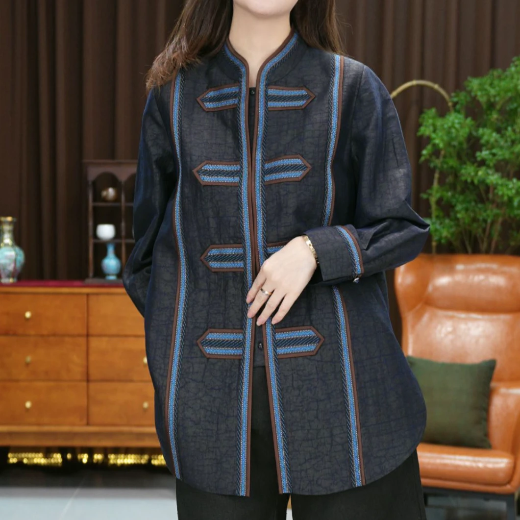 【玉洁定制】新中式桑蚕丝长袖上衣BQYJ24090024