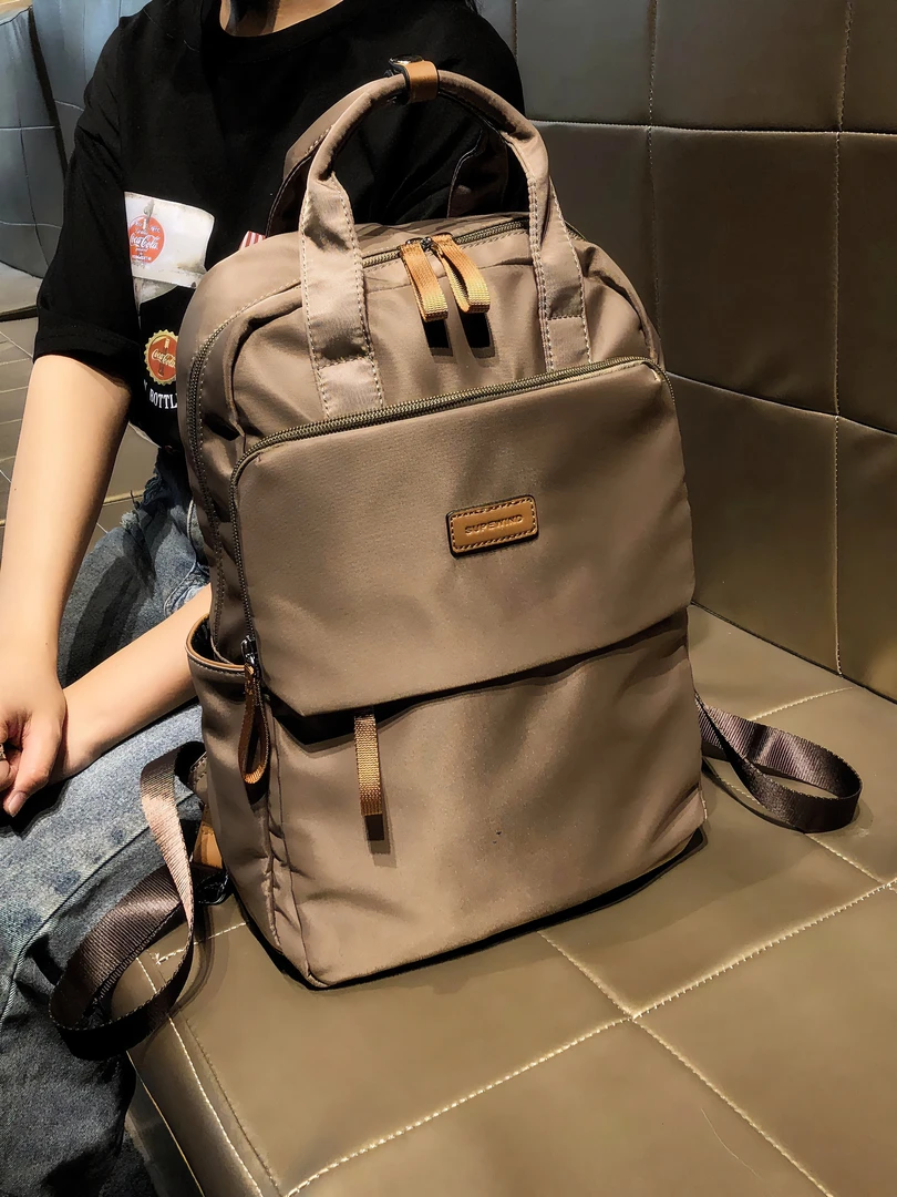 2024百搭双肩包旅行复古旅游出差背包女士女背包情侣款大容量书包