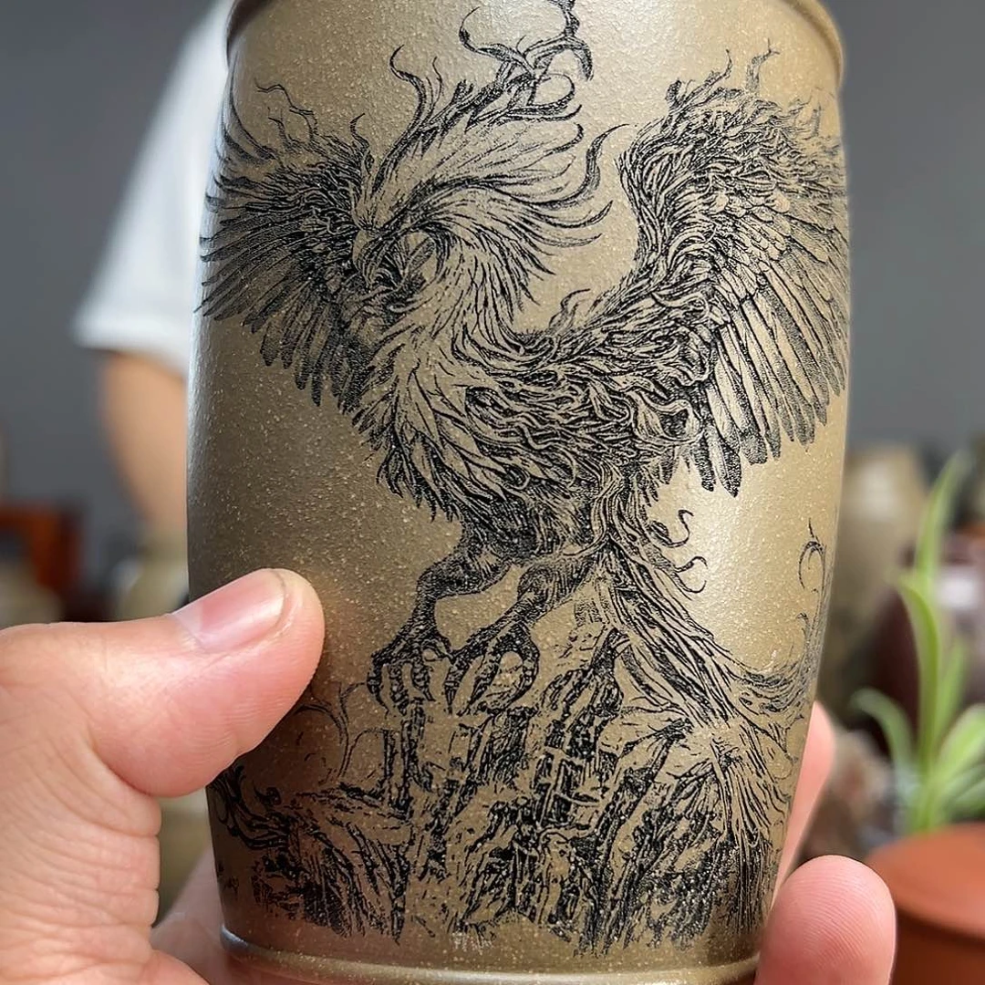 紫砂茶叶罐精品紫砂随行杯