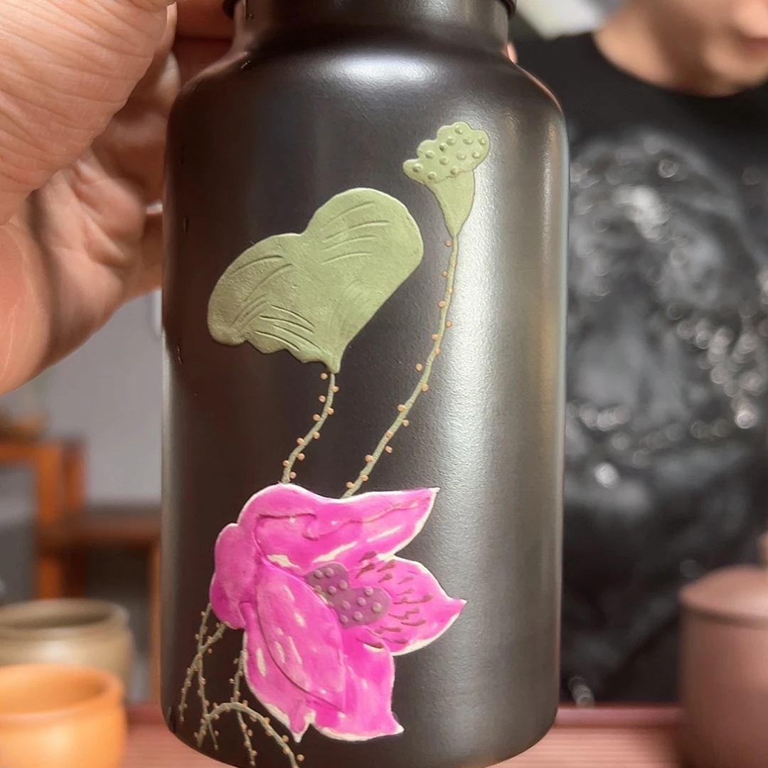 紫砂茶叶罐精品紫砂随行杯