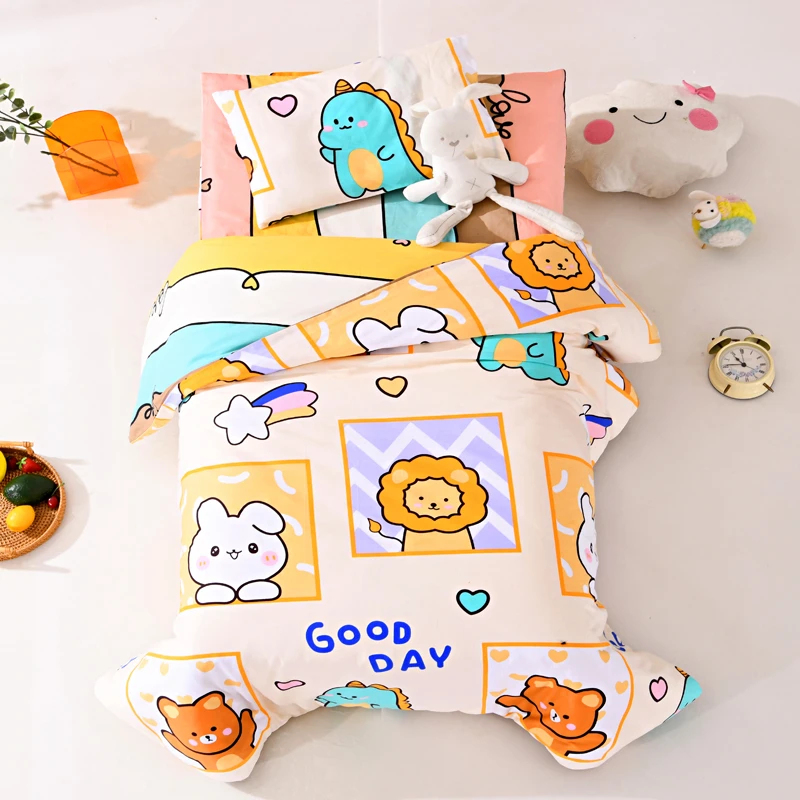 幼儿园儿童婴儿三件套六件套纯棉宝宝入园午睡专用儿童床品四季款