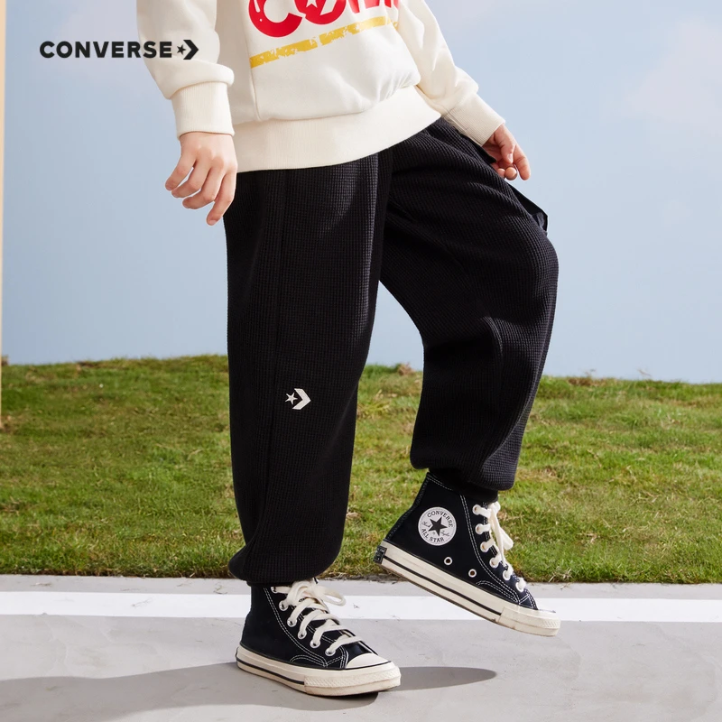 【童装旗舰】匡威儿童童装春春季男童宽松运动针织长裤CNVB-KN-D600