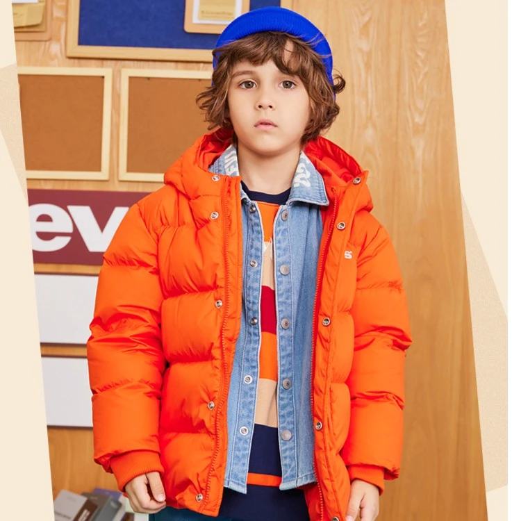 【品牌甄选】Levis李维斯时尚童装假两件羽绒服LVB-HO-D859、D957