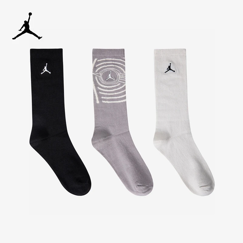 【童装旗舰】Air Jordan春秋潮男童女童装长袜3双装JHG-3W-0528