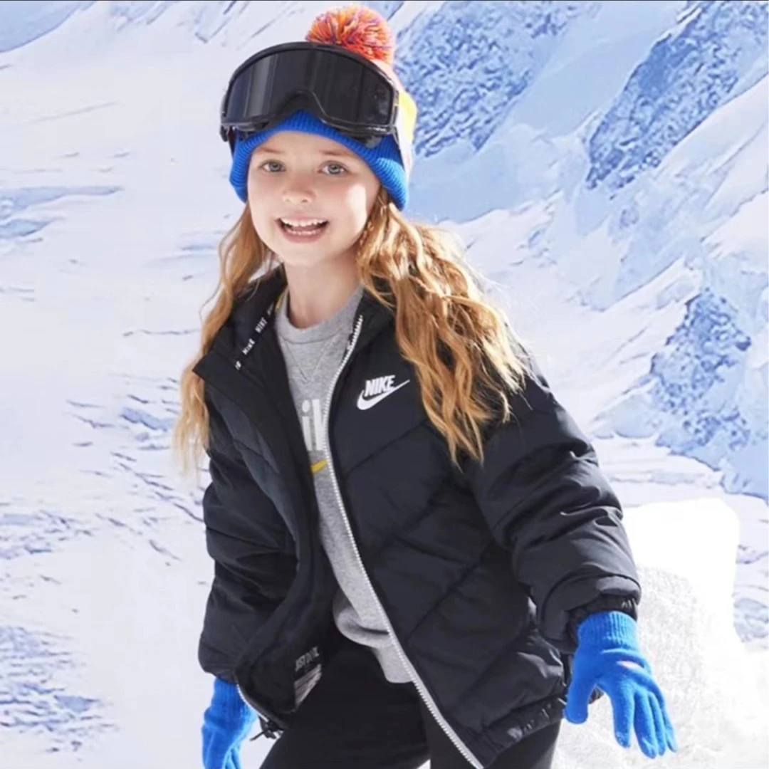 【童装旗舰】Nike 耐克童装男女童短款保暖加厚羽绒服 NKBHO-K082