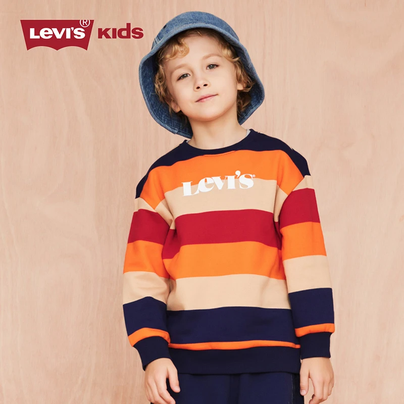 【童装旗舰】 Levi's 李维斯男女童冬季加绒保暖卫衣 LVB-FW-D927