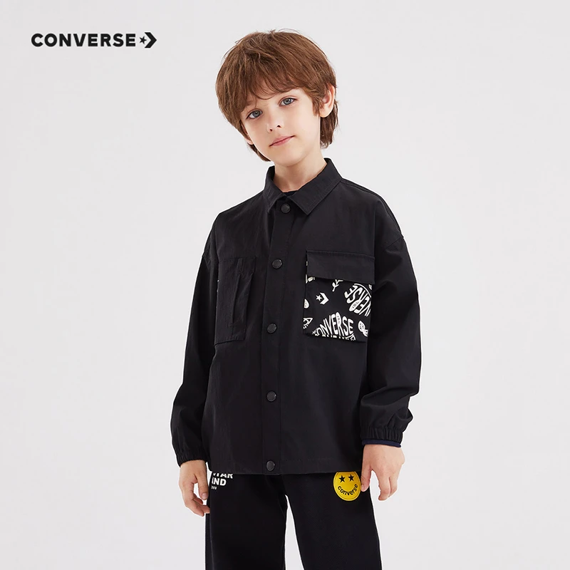 【童装旗舰】Converse匡威长袖童装2024春休闲男童夹克CNVB-WA-D327