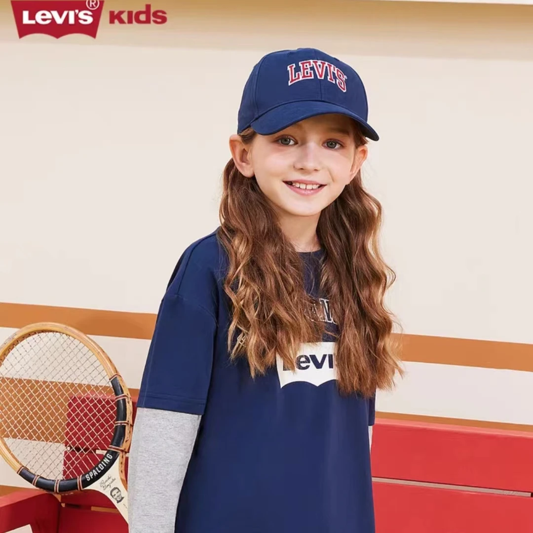 【童装旗舰】Levi's李维斯童装男女童时尚百搭长袖T恤LVN-FF-K771