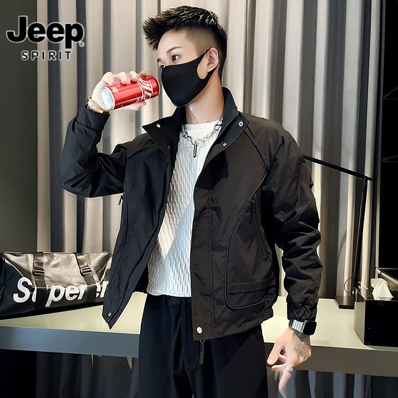 爆款工装夹克男士外套春秋季2025新款高级感痞帅百搭休闲男款外衣