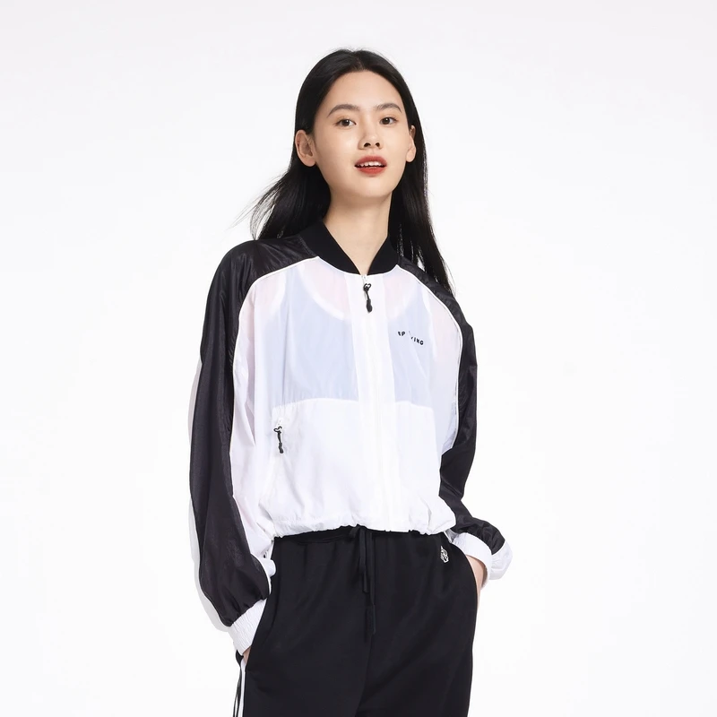 EP YAYING雅莹女装 黑白撞色设计运动夹克外套 新款1303A