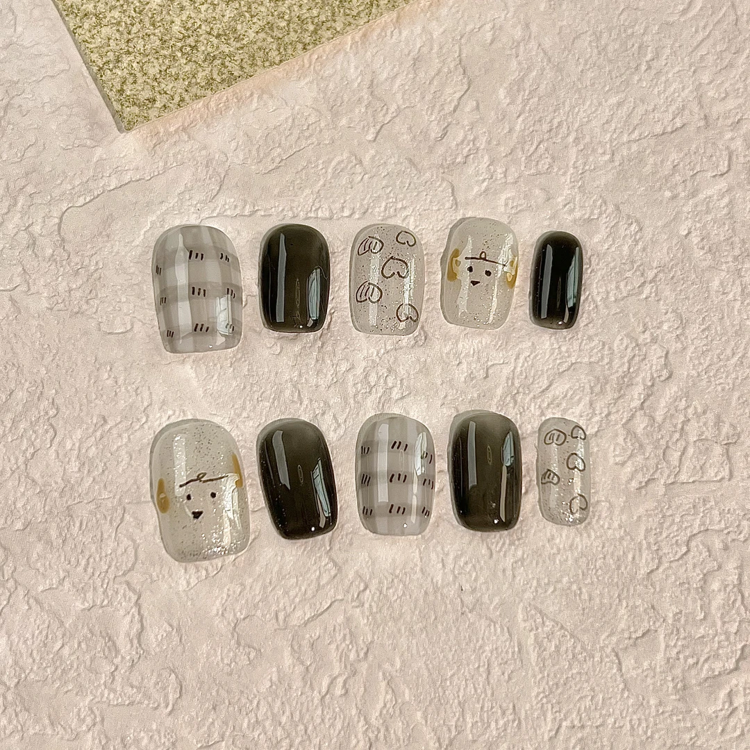 「极简小狗」Lolido洛莉朵小众ins纯手工穿戴甲