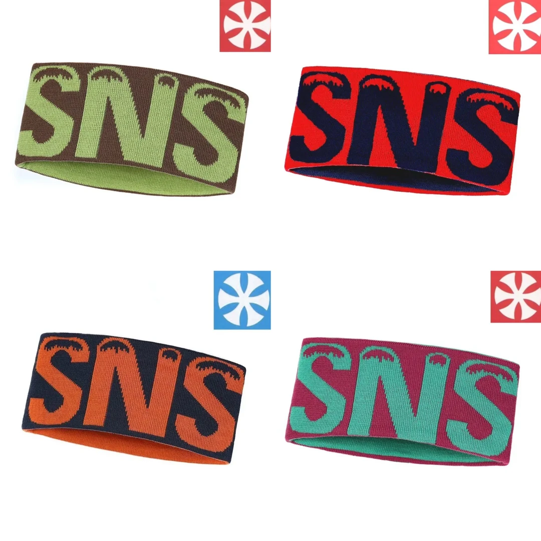 屲牌【wa】0047B 双面戴针织发带瑜伽跑步空顶发套冬季户外马拉松