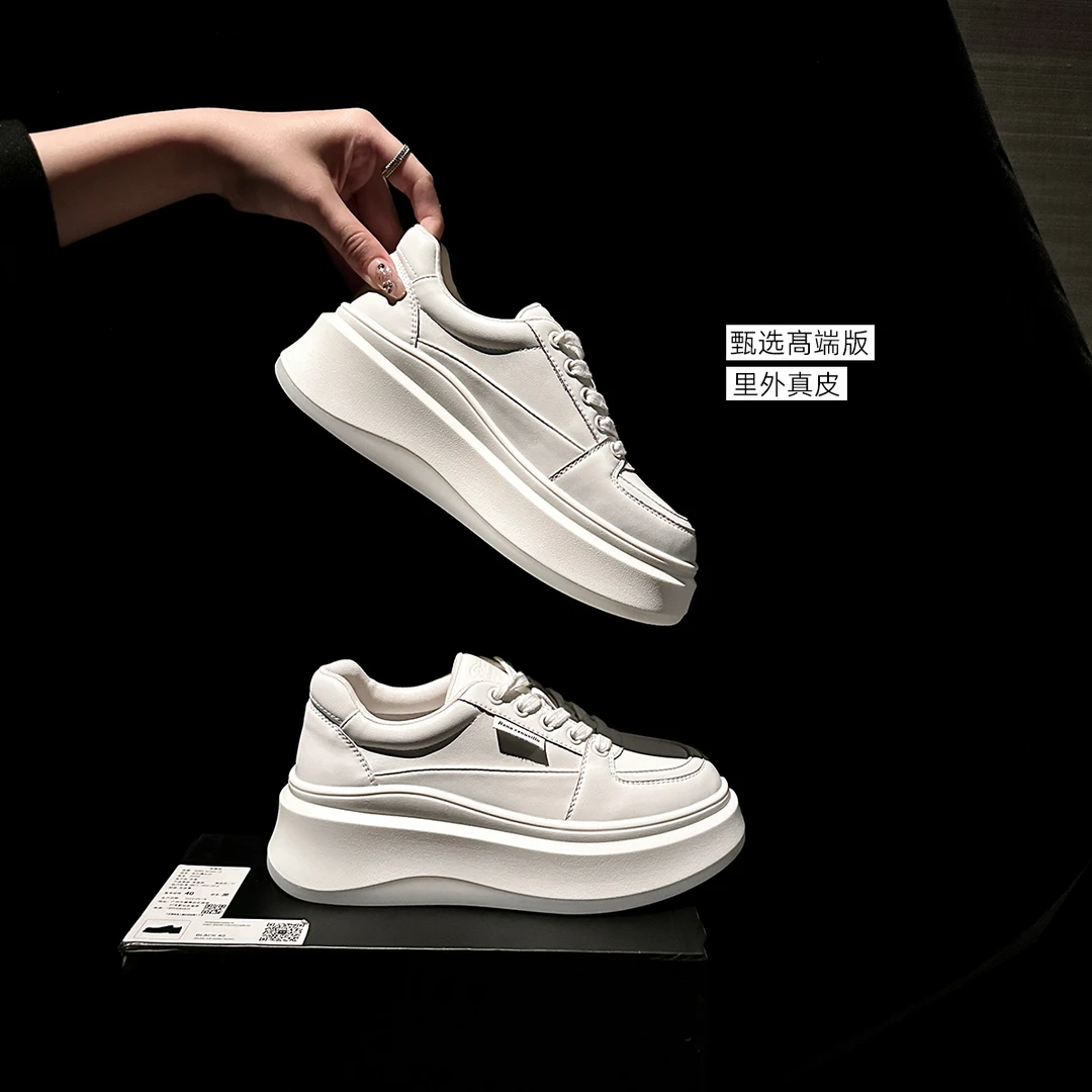 大叔家【行云流水】· 高级感新款小白鞋时尚百搭透气潮流潮鞋厚底女