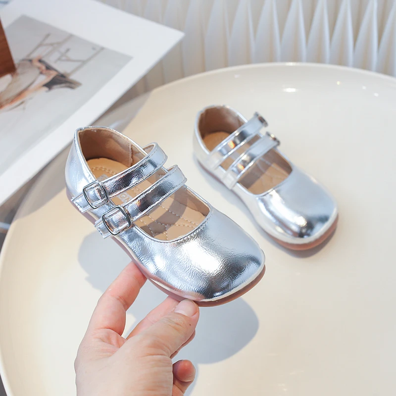 女童凉鞋2024春季新款软底公主鞋时尚女宝宝小皮鞋小香风宝宝鞋子