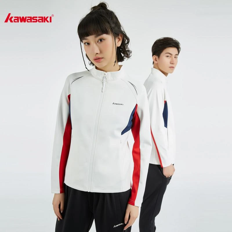 kawasaki/川崎秋冬季羽毛球外套运动休闲男女同款外套保暖薄绒