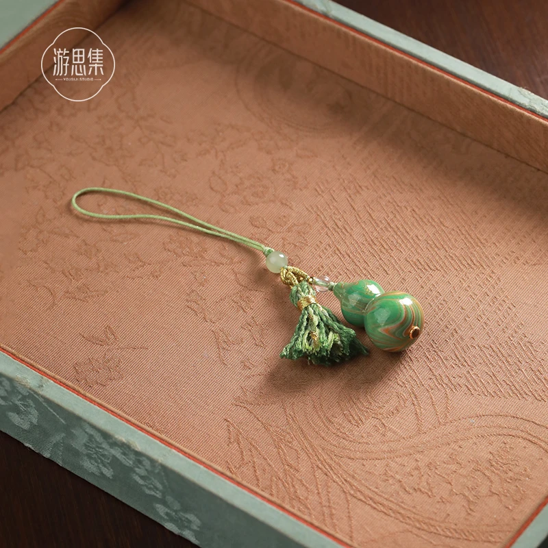 游思集【笙笙手机挂】大漆工艺国潮文玩风高级（多样性发货 发一个）