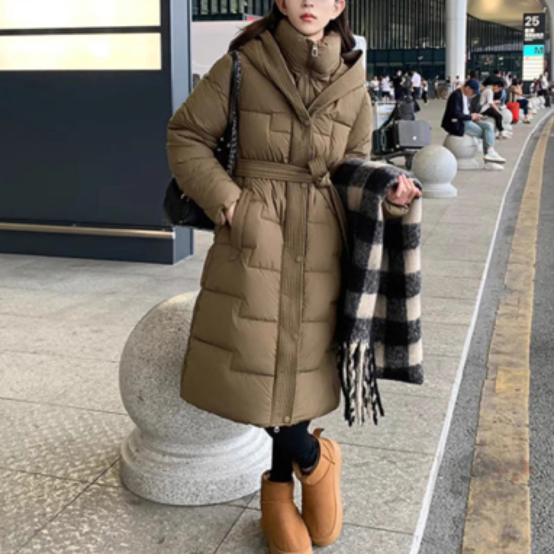 【仟媛】339#n9长款冬新款设计感小众时尚修身显瘦外套