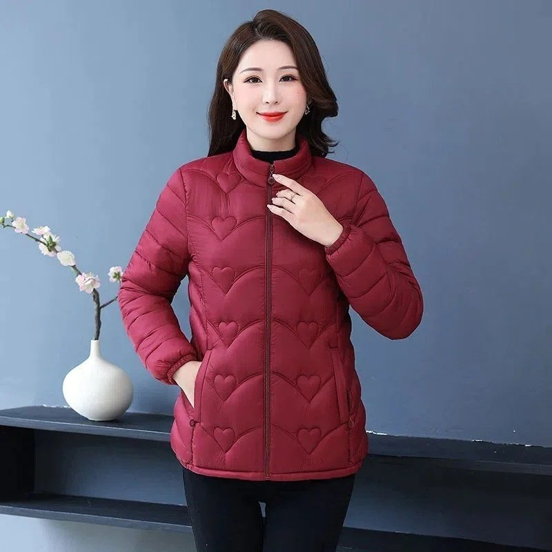 【反季大促】断码，清，中老年女士修身小爱心款棉衣