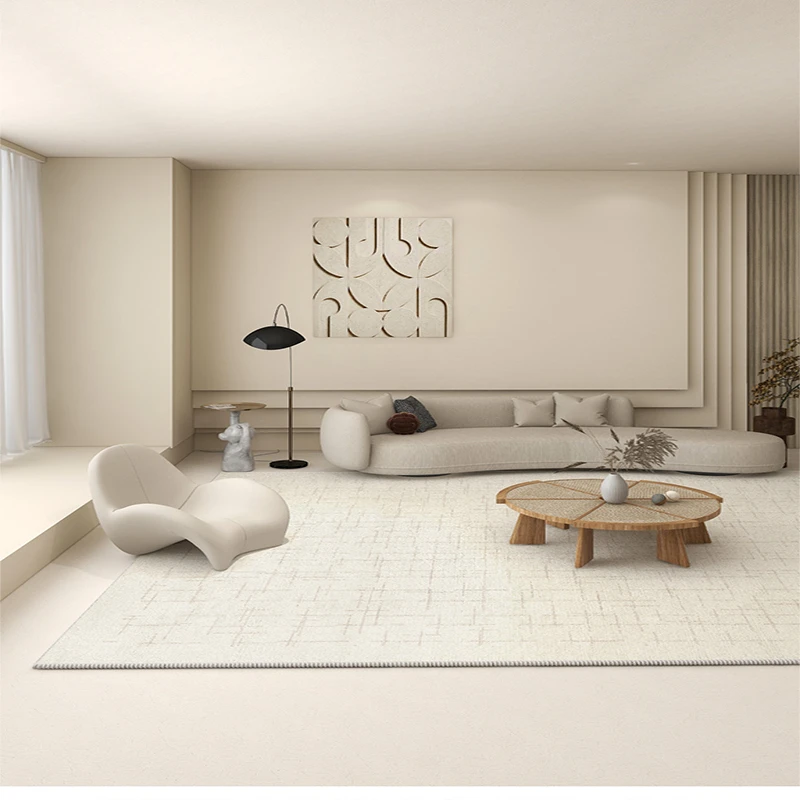 禾慕水晶绒防滑客厅床边地毯地垫  素雅法式风