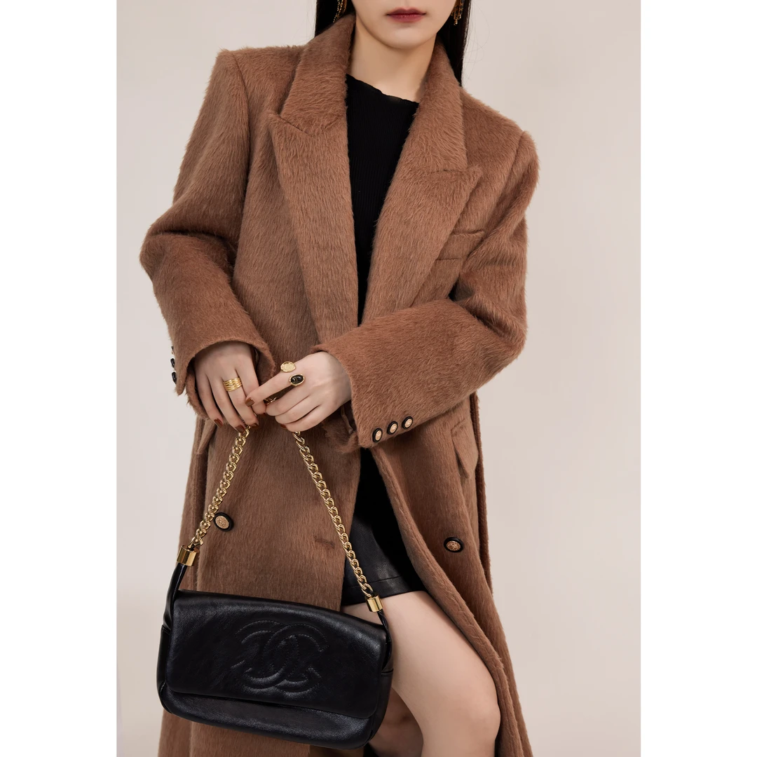 SHAOE清仓专场【午后摩卡】女秋季中长款直筒S2023092213