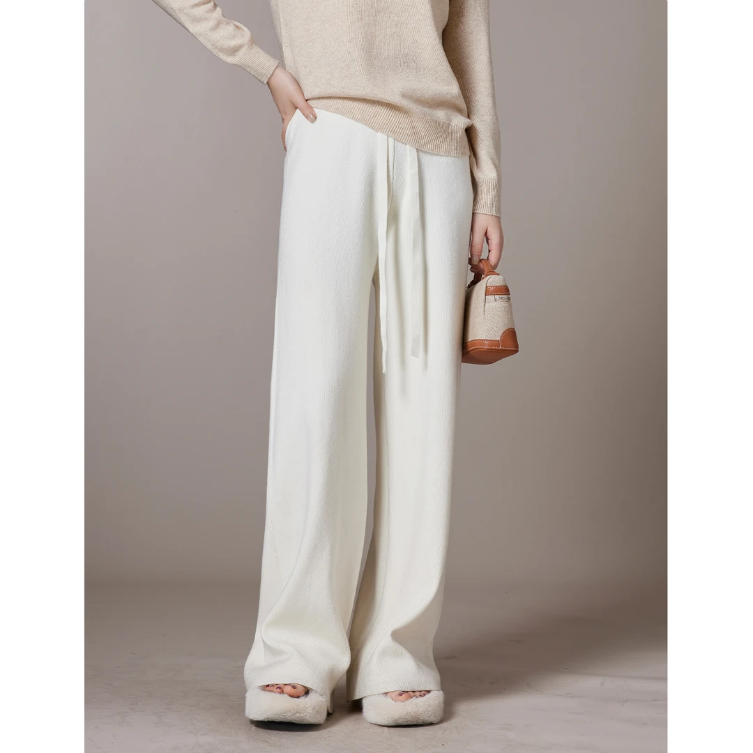 凯哥福利【牛奶裤】时尚休闲百搭宽松直筒裤垂感松紧J2023102402