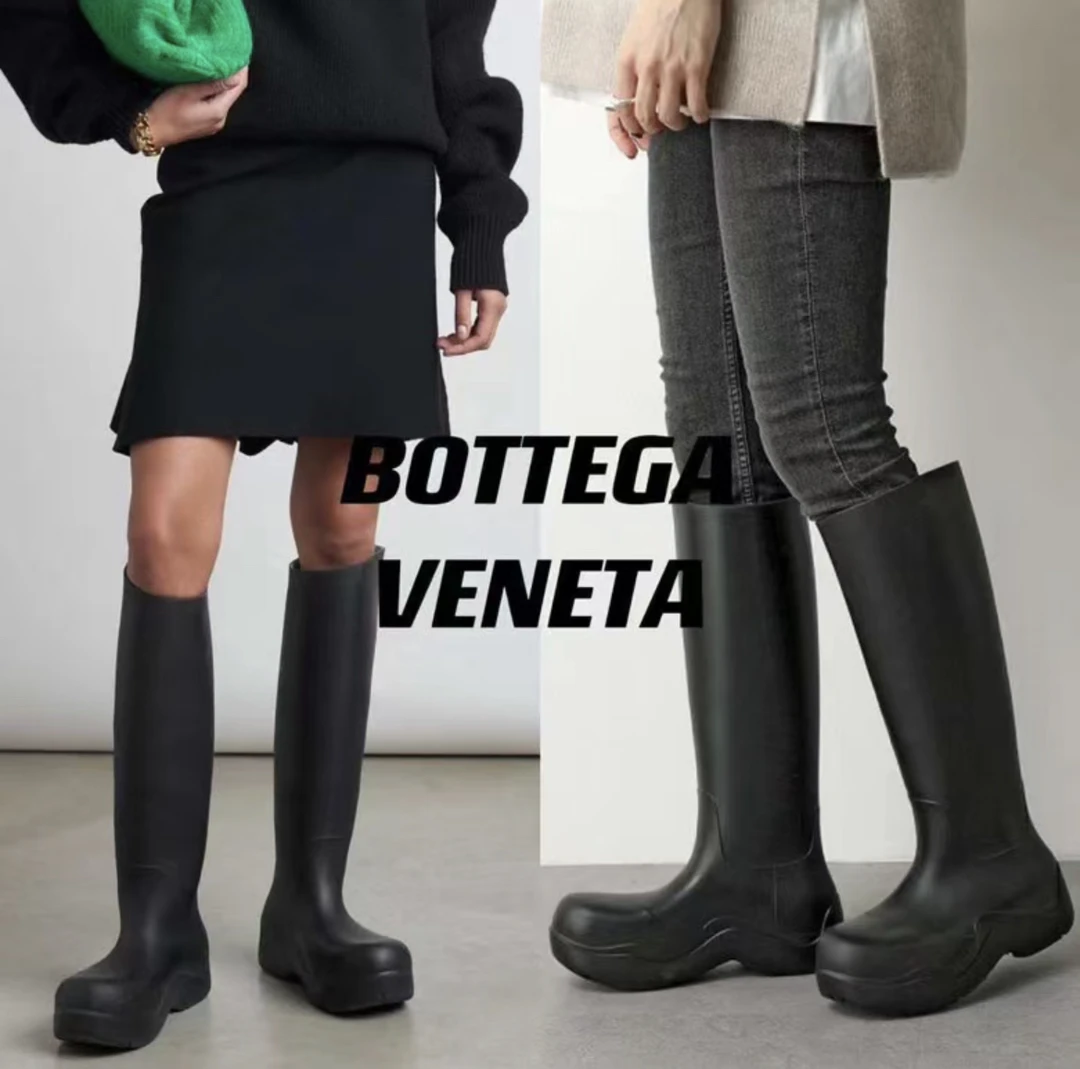 全新未使用 BOTTEGA VENETA/葆蝶家 /Angela/女款雨靴