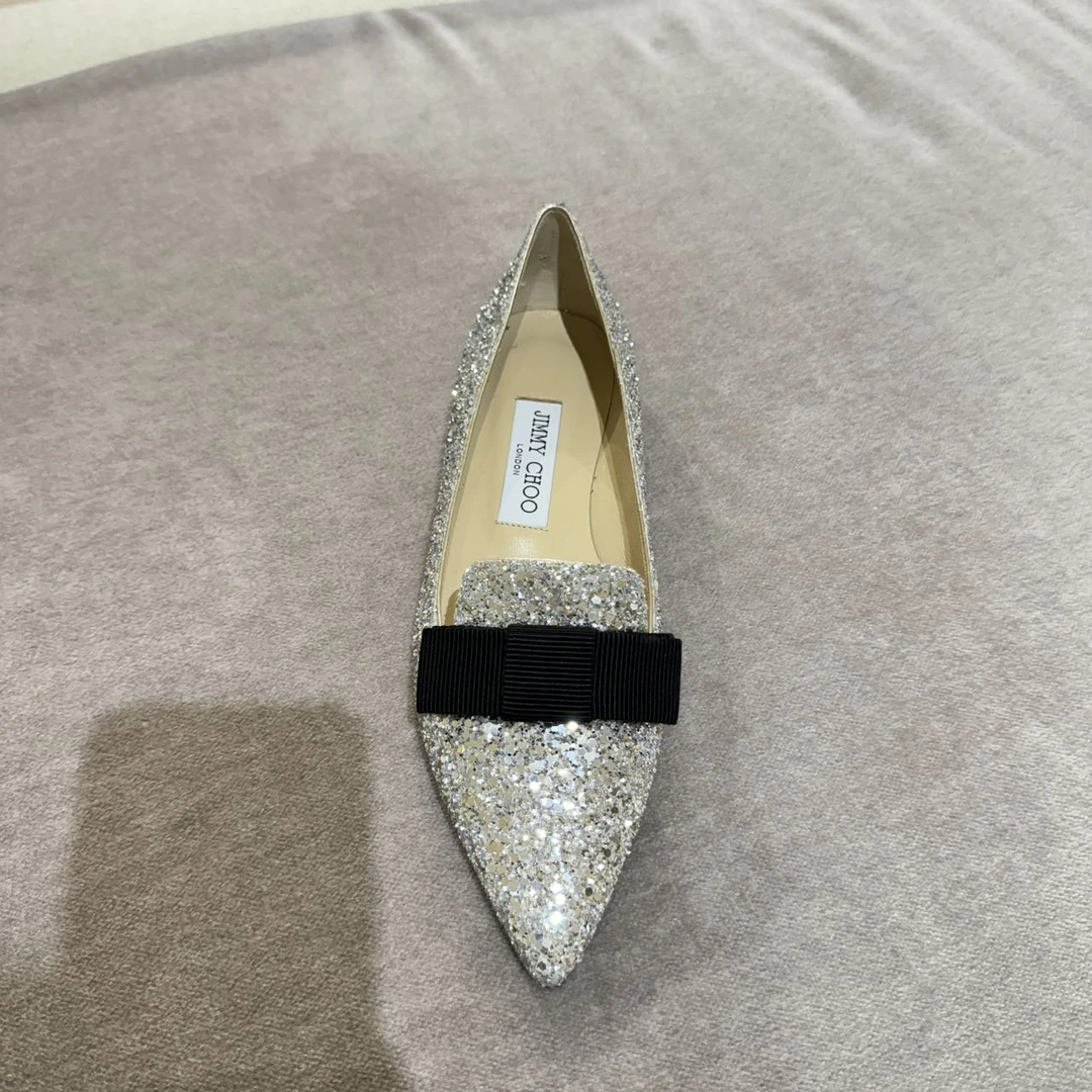 全新未使用 JIMMY CHOO/吉米周 /周仰杰/XIAOYU/平底鞋