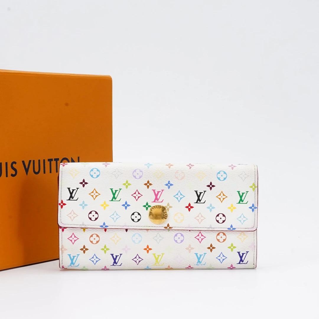 95新 LouisVuitton/路易威登 金豆翻盖钱包长款/BG22007481