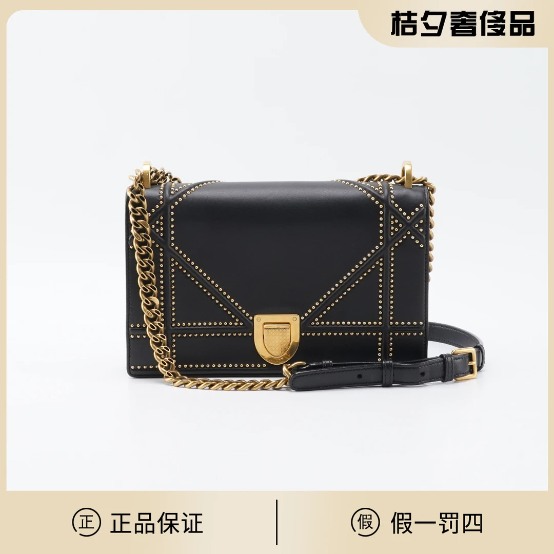 95新 DIOR/迪奥 盾牌 中号 铆钉款 斜挎包/BG22012638
