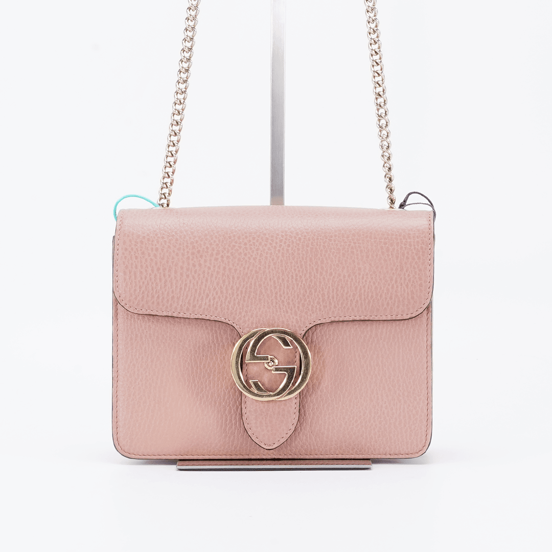 95新     GUCCI 风琴包小号粉色/TS001022/黄