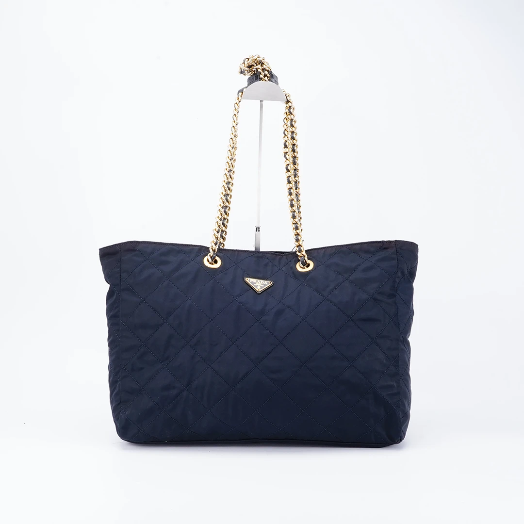 95新 Prada/普拉达 【一口价】降落伞链条托特包大号/BG23003477