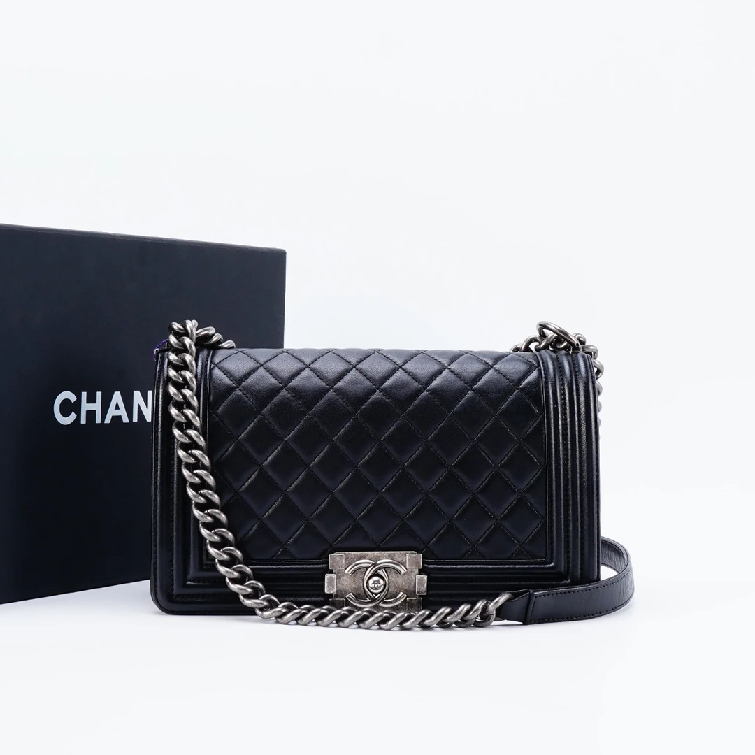 95新 Chanel/香奈儿 leboy中号/BG22013463