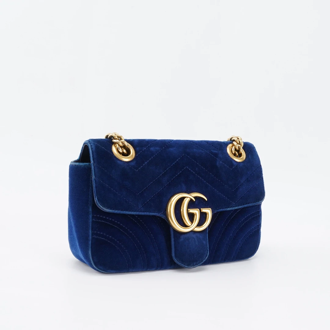 95新 GUCCI/古驰 古驰马蒙22丝绒款/BG23001395