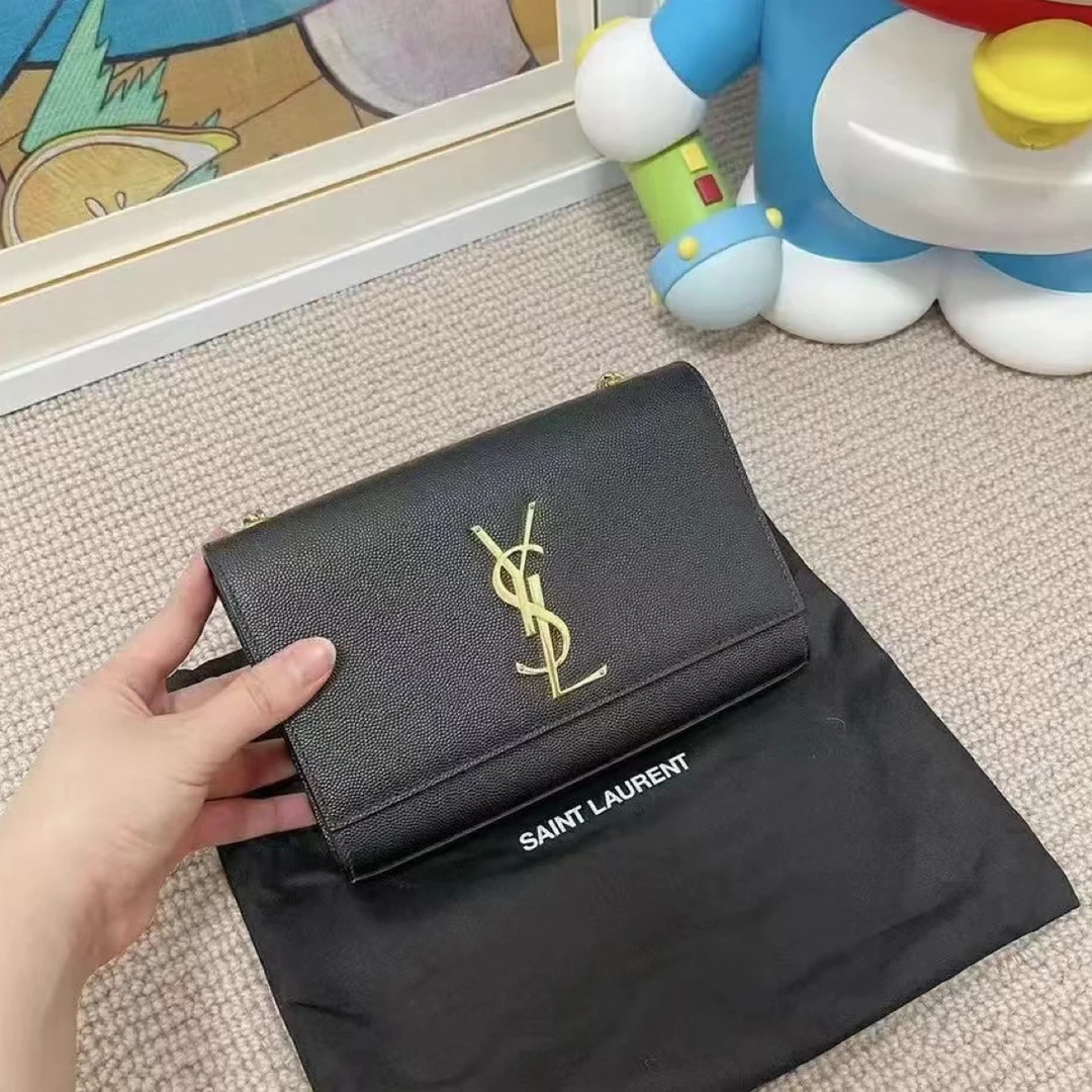 99新 YSL/圣罗兰 Rose/ysl kate黑金mini鱼子酱784506