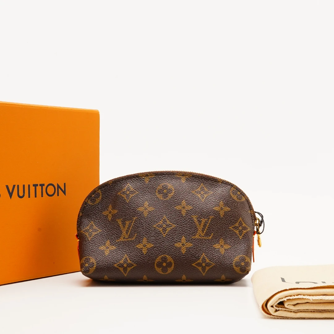 95新 LouisVuitton/路易威登 【桔夕静文】中古贝壳化妆包/换配皮