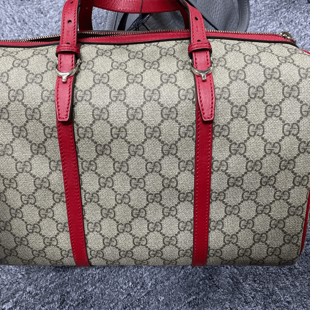 95新  GUCCI 波士顿红手柄  / b03