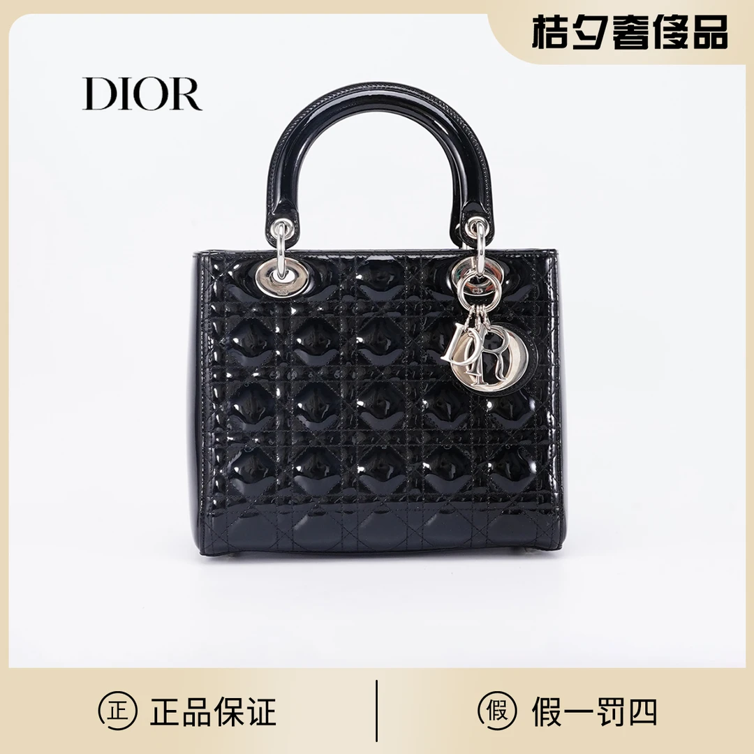 95新 DIOR/迪奥 戴妃五格包黑银/BG22007405