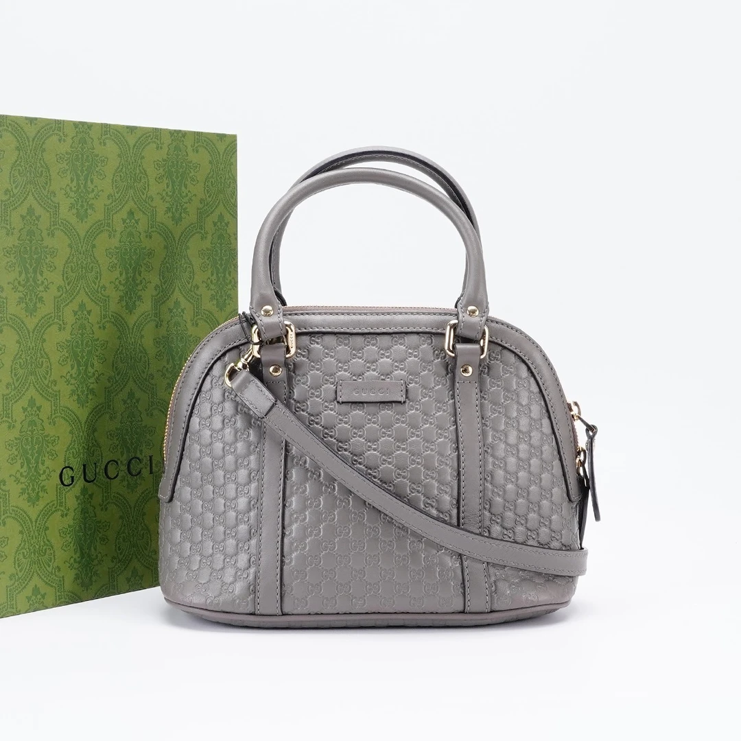 95新 GUCCI/古驰 贝壳包小号压纹款双竖条/BG22012934